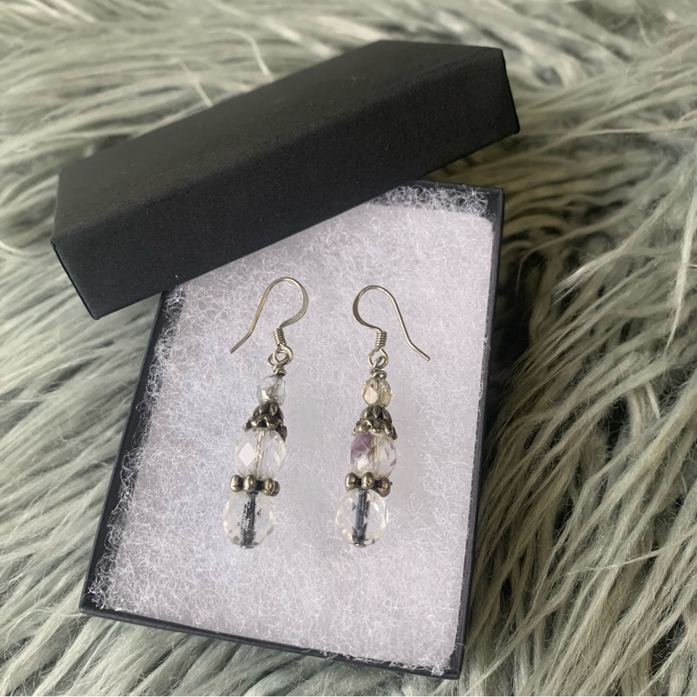 Beaded Crystal Earrings